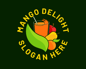 Mango - Natural Fruit Drink logo design