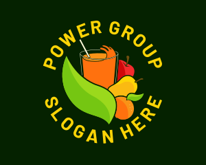 Orange - Natural Fruit Drink logo design