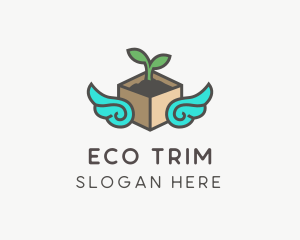 Eco Package Wings logo design