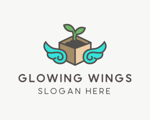 Eco Package Wings logo design