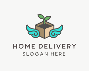 Eco Package Wings logo design