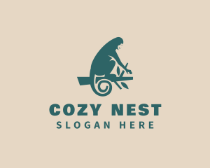 Sit - Tree Monkey Jungle logo design