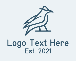 Toco Toucan - Blue Mourning Dove logo design