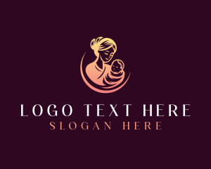 Parenting - Maternity Mother Baby logo design
