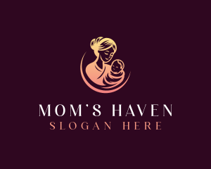 Maternity Mother Baby logo design