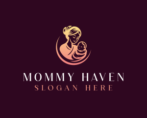 Maternity Mother Baby logo design