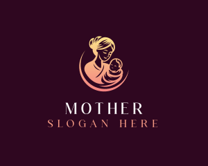 Maternity Mother Baby logo design