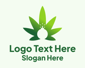 Cannabis Marijuana Bomb  Logo