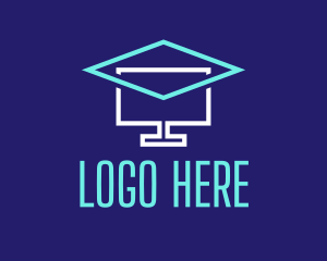 Computer - Distance Learning Class logo design