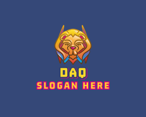 Villain Lion Videogame Logo