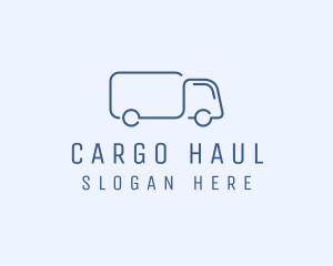 Simple Truck Transport logo design