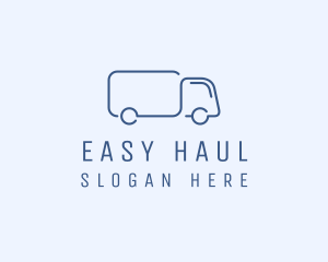 Simple Truck Transport logo design