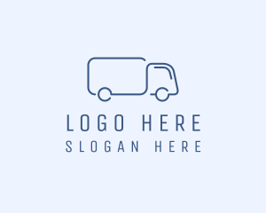 Delivery Truck - Simple Truck Transport logo design
