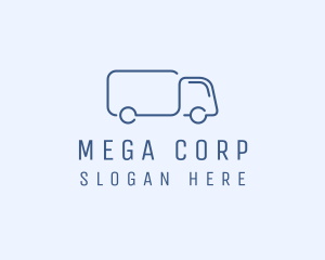 Simple Truck Transport logo design