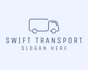 Simple Truck Transport logo design