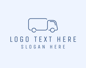 Garbage Truck - Simple Truck Transport logo design