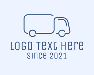 Logistic Services - Monoline Dump Truck logo design