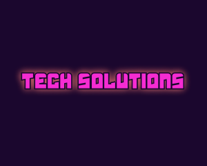 Modern Tech Glowing  Logo
