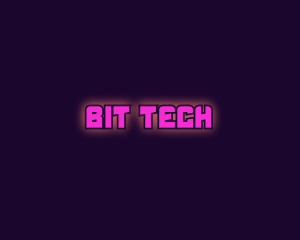 Modern Tech Glowing  logo design