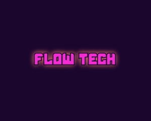 Modern Tech Glowing  logo design