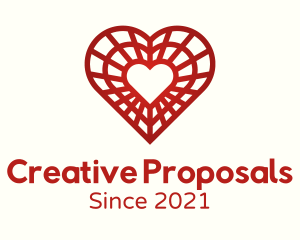 Proposal - Decoration Valentine Heart logo design