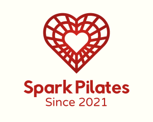 Online Dating - Decoration Valentine Heart logo design