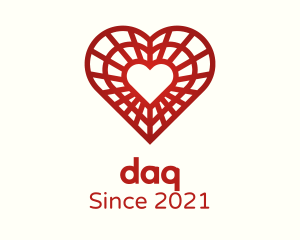 Romantic - Decoration Valentine Heart logo design