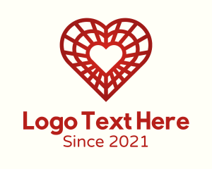 Confession - Decoration Valentine Heart logo design