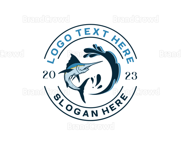 Ocean Sword Fish Logo