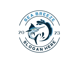 Ocean Sword Fish logo design