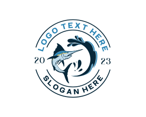 Fish - Ocean Sword Fish logo design