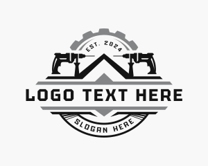 Fixing - Home Drill Construction logo design