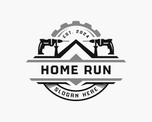 Home Drill Construction logo design