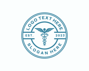 Biology - Medical Health Caduceus logo design