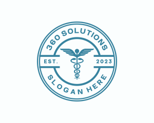 Medical Health Caduceus  logo design