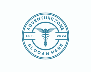 Medical Health Caduceus  logo design