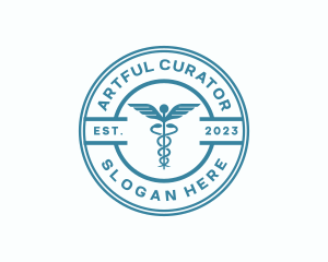 Medical Health Caduceus  logo design