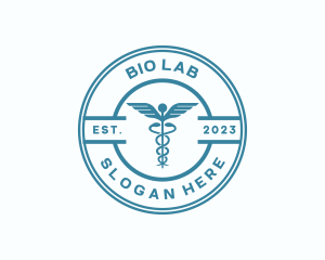 Biology - Medical Health Caduceus logo design