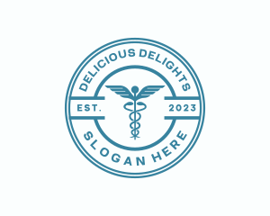 Medical Health Caduceus  logo design