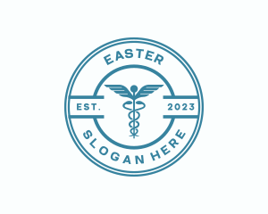 Medical Health Caduceus  logo design