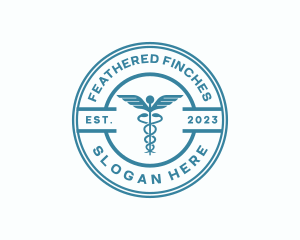 Medical Health Caduceus  logo design