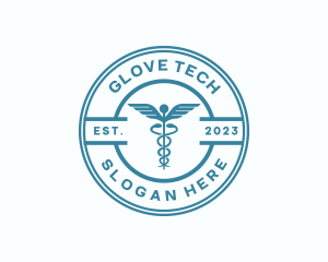 Medical Health Caduceus  logo design