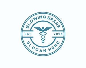 Medical Health Caduceus  logo design