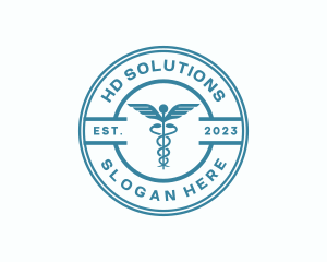 Medical Health Caduceus  logo design