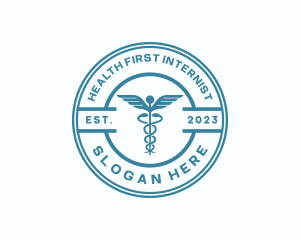 Medical Health Caduceus  logo design