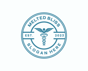 Medical Health Caduceus  logo design