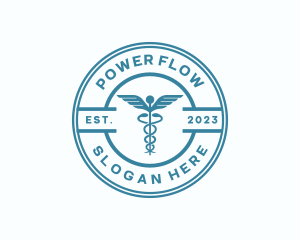 Medical Health Caduceus  logo design