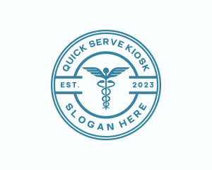 Medical Health Caduceus  logo design