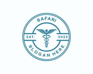 Medical Health Caduceus  logo design