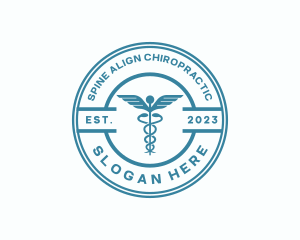 Medical Health Caduceus  logo design